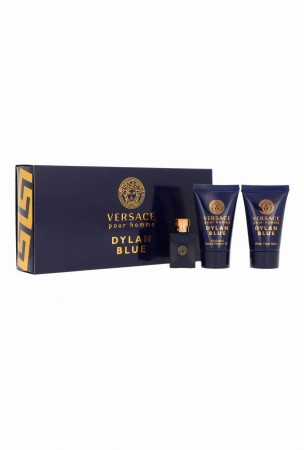 Set Versace Dylan Blue Pour Homme Edt 5ml + Shower Gel 25ml + After Shave Balm 25ml