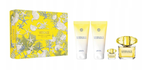versace yellow diamond woda toaletowa 90 ml   zestaw  
