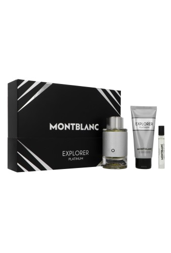 montblanc explorer platinum woda perfumowana 100 ml   zestaw  
