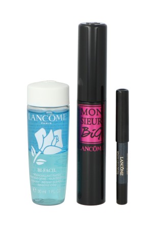 Zestaw Lancome Mascara Monsieur Big Kit 01 10ml + Drama Liqui-Pencil Mini 08 0,5g + Bi-Facil Instant Eye Makeup Remover Mini 30 ml
